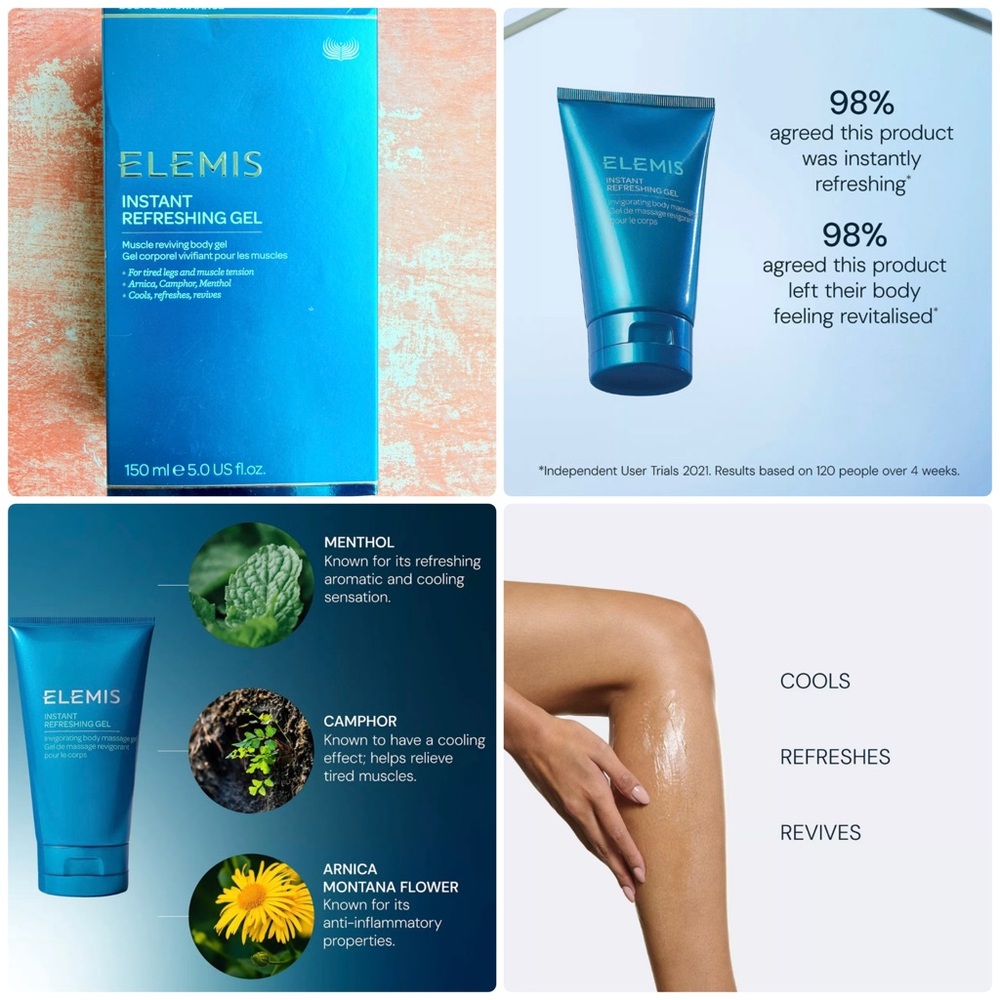 Elemis Instant Refreshing Gel Pain Relief Cooling Gel Muscle Rub